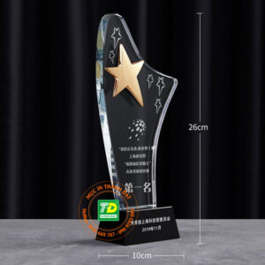 Cúp Pha Lê Ngôi Sao Gold TD-120