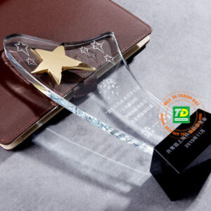 Cúp Pha Lê Ngôi Sao Gold TD-120