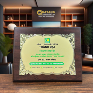 Bảng Vinh Danh Đồng Gold - BVD 27